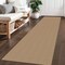 Braided Runner Rug 2x6 Ft Washable Runners for Hallways Non Slip Kitchen Runner Rug Cotton Entryway Runner Indoor, Woven Floor Carpet for Hall Kitchen Bedroom, Orange/Tan/Brown